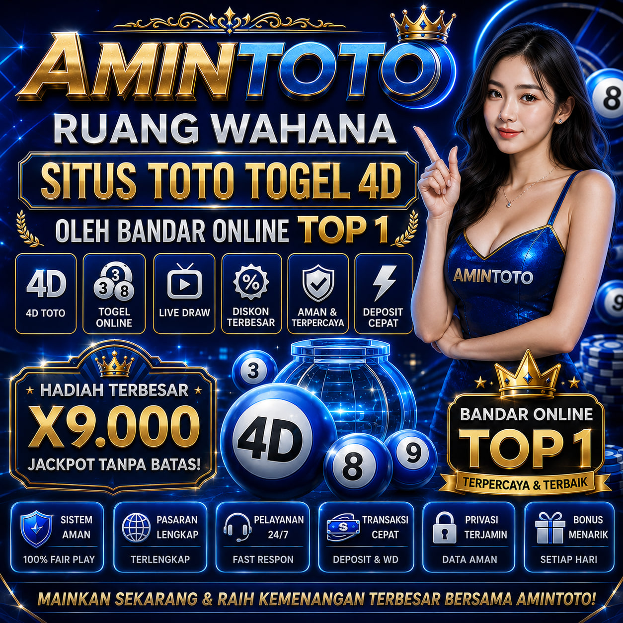 AMINTOTO: Ruang Wahana Situs Toto Togel 4D Oleh Bandar Online Top 1